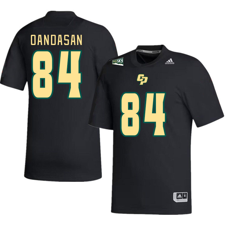 Men-Youth #84 DeMarcus Oandasan Cal Poly Mustangs 2023 College Football Jerseys Stitched-Black